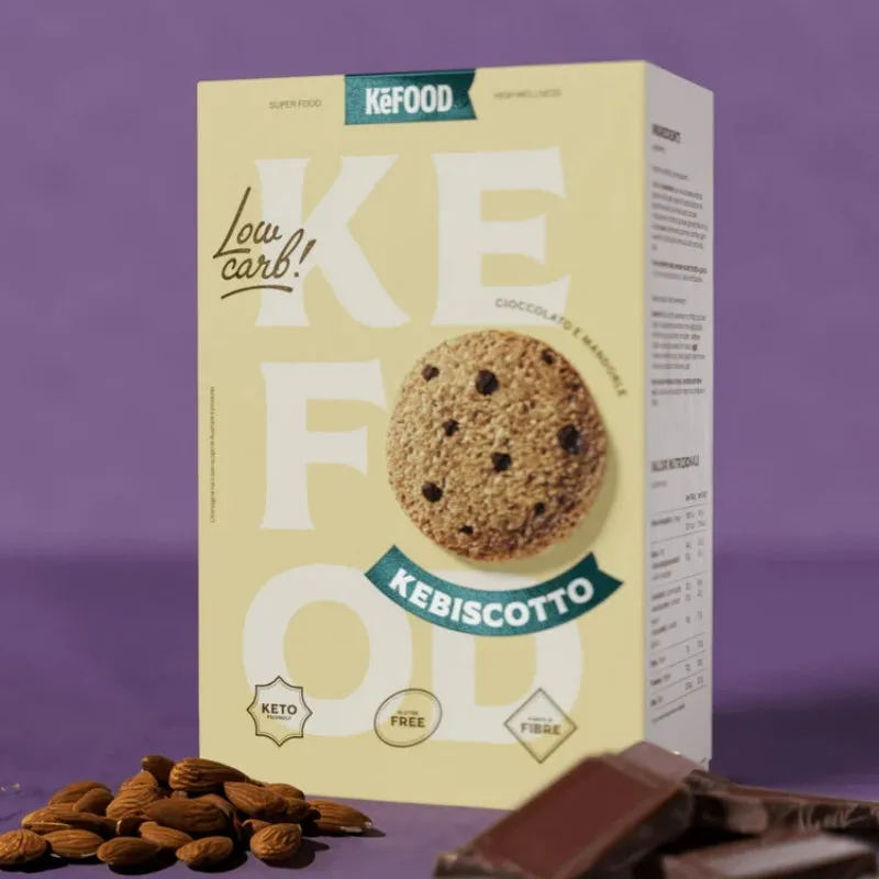 KeFood - Cookies aux pépites de chocolat keto & sans gluten (env. 16 x 15g)