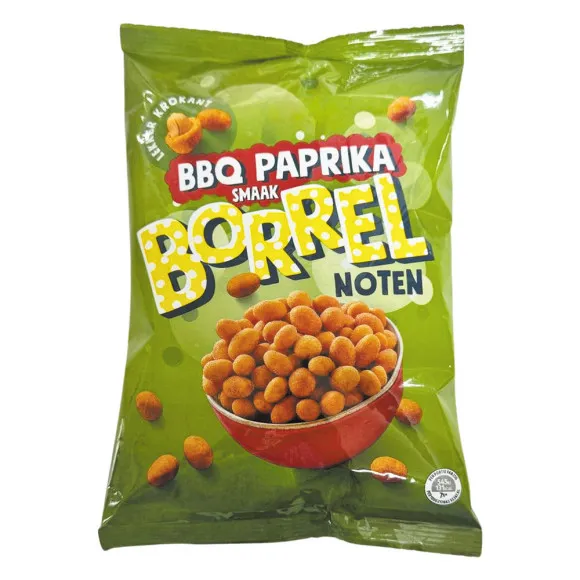 CostaBlanca BBQ Paprika Borrelnoten / Cacahuetes Crujientes sabor Barbacoa 300g