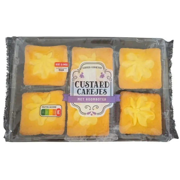 CostaBlanca Custard Cakejes met Roomboter / Bizcochos con Crema Pastelera 240g