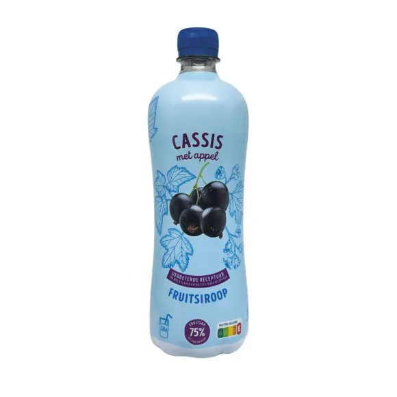 CostaBlanca Fruitsiroop Cassis met Appel/ Concentrado de Grosella Negra y Manzana 750ml