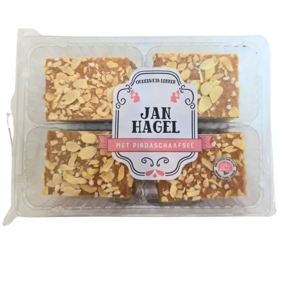 CostaBlanca Jan Hagel met Pindaschaafel / Galletas con Cacahuetes 250g