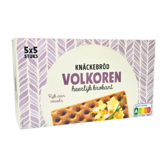 CostaBlanca Knäckerbröd Volkoren/ Pan Crujiente Integral 5x5 375g
