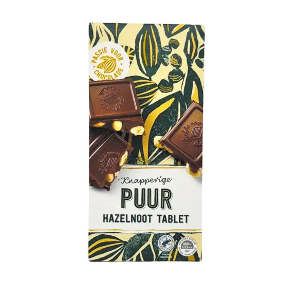 CostaBlanca Knapperige Puur Hazelnoot/ Chocolate Puro con Avellanas 200g