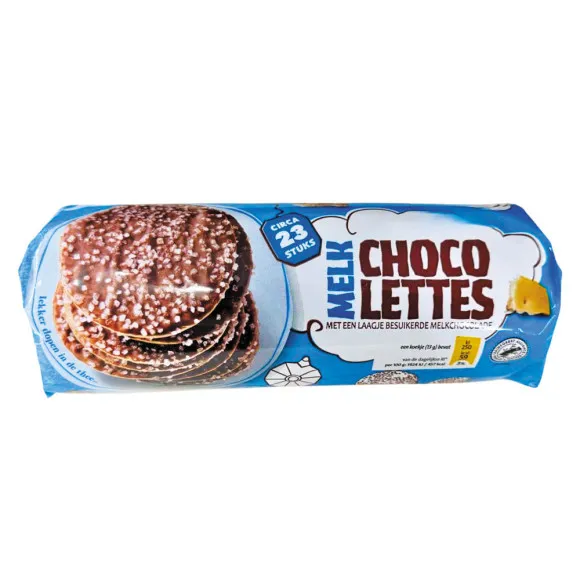 CostaBlanca Melk Chocolettes / Galletas con Chocolate con Leche 300g