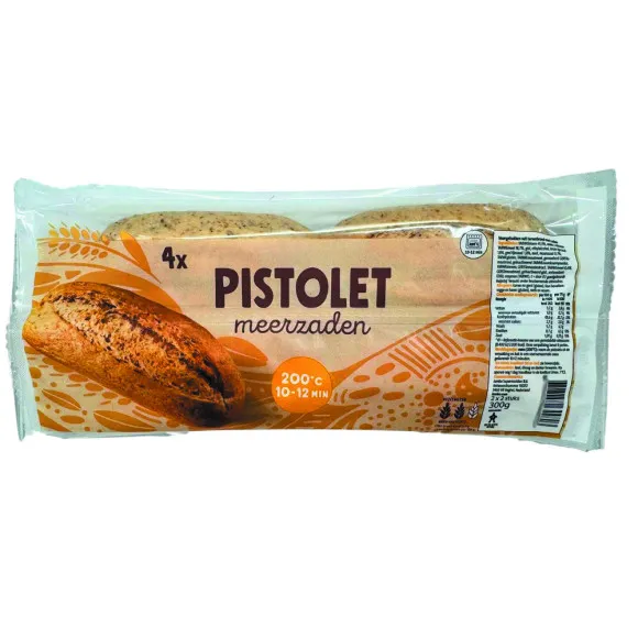 CostaBlanca Pistolet Meerzaden/ Panecillos Integrales x4 300g