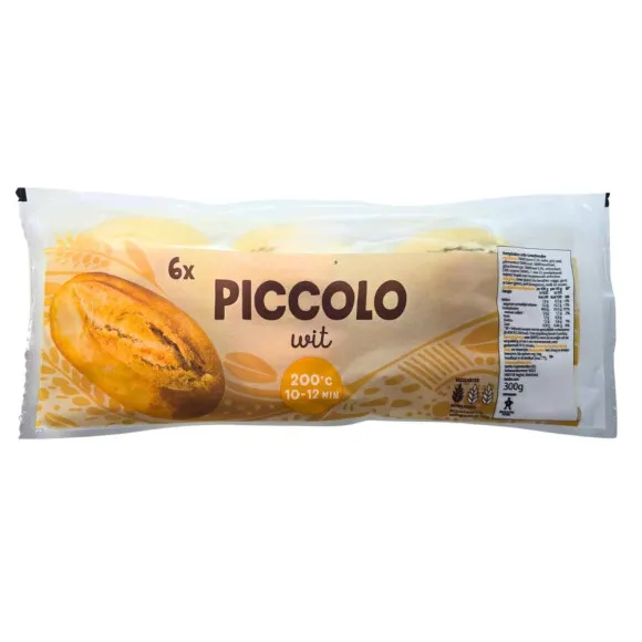 CostaBlanca Piccolo’s Wit/ Panecillos para Hornear x6 300g