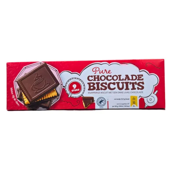 CostaBlanca Pure Chocolade Biscuits / Galletas con Chocolate Puro 125g