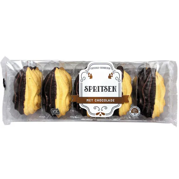 CostaBlanca Spritsen met Chocolade / Galletas de Mantequilla con Chocolate 200g