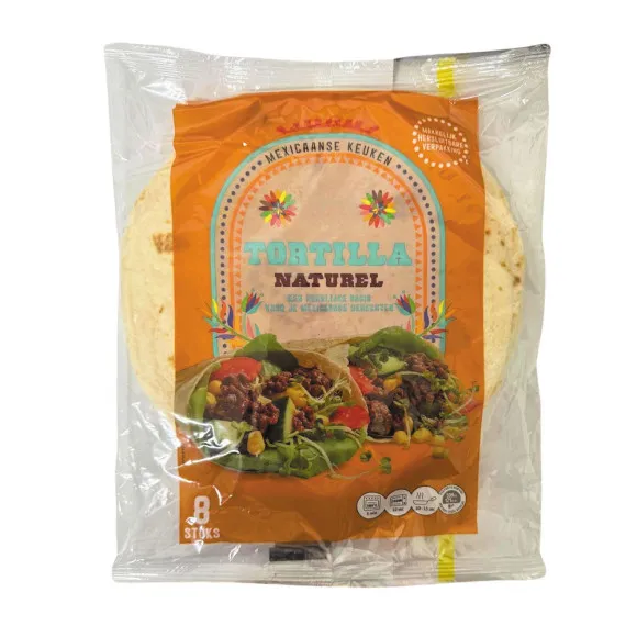CostaBlanca Tortilla Naturel/ Tortillas de Trigo x8