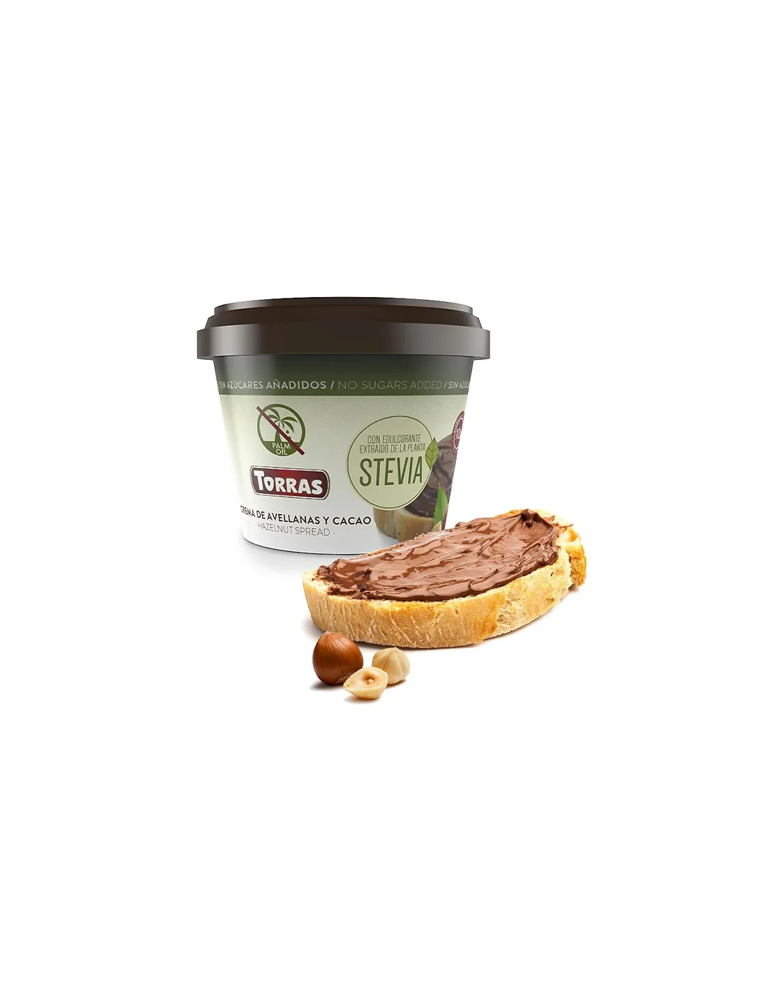 Crema de Avellanas y Cacao con Stevia 200g