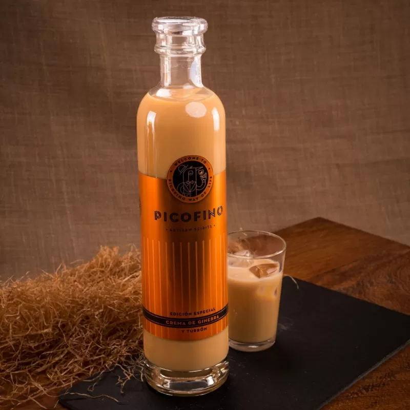 CREMA DE GINEBRA Y TURRÓN PICOFINO - 70 CL