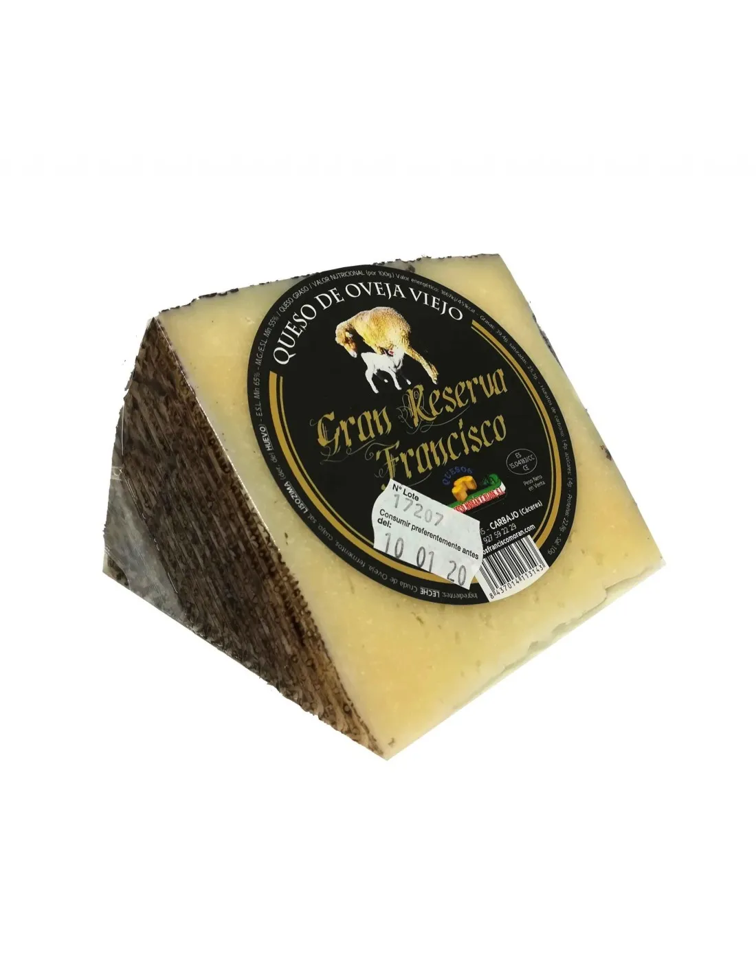 Cuña de queso oveja Viejo Gran Reserva FRANCISCO 800 g aprox