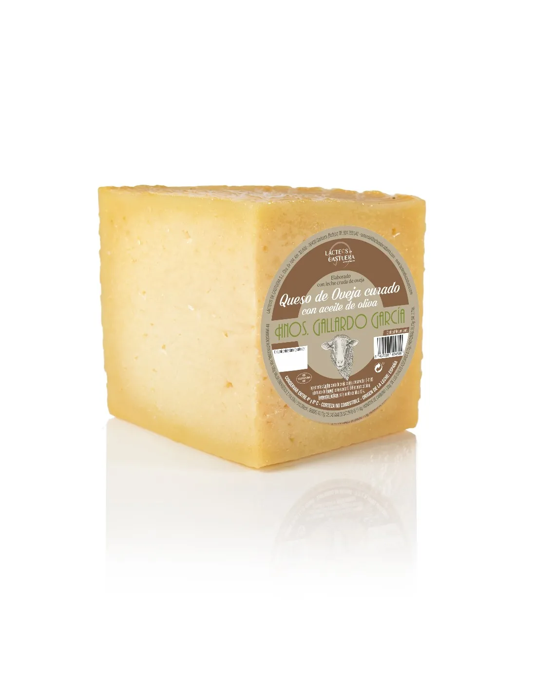 Cuña Queso oveja curado aceite de oliva HNOS GALLARDO. 0,500 kg aprox