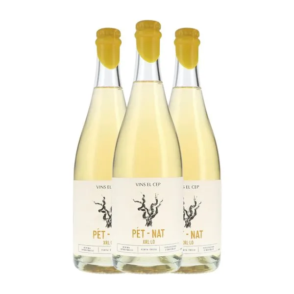 El Cep Pinot Negro Pét-Nat Pétillant Naturel — Espumoso Natural 75 cl Espumoso Rosado (Caja de 3 unidades)
