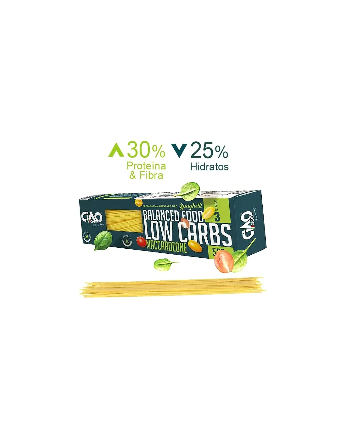 Espaguetis bajos en Carbohidratos NUTRIWELL 500g