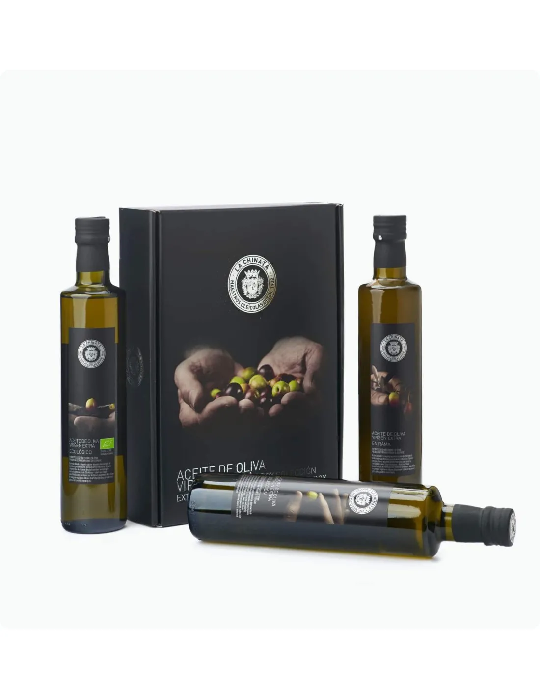 Estuche colección Aceite de Oliva Virgen Extra AOVE 3X500 ml. La chinata.