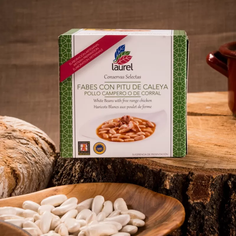 FABES CON PITU DE CALEYA "LAUREL" (LATA DE 420 GRS.)