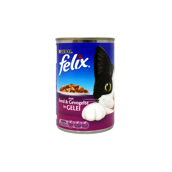 Felix Rund & Gevogelte / Comida para Gato con Carne de Res y Aves de Corral 400g
