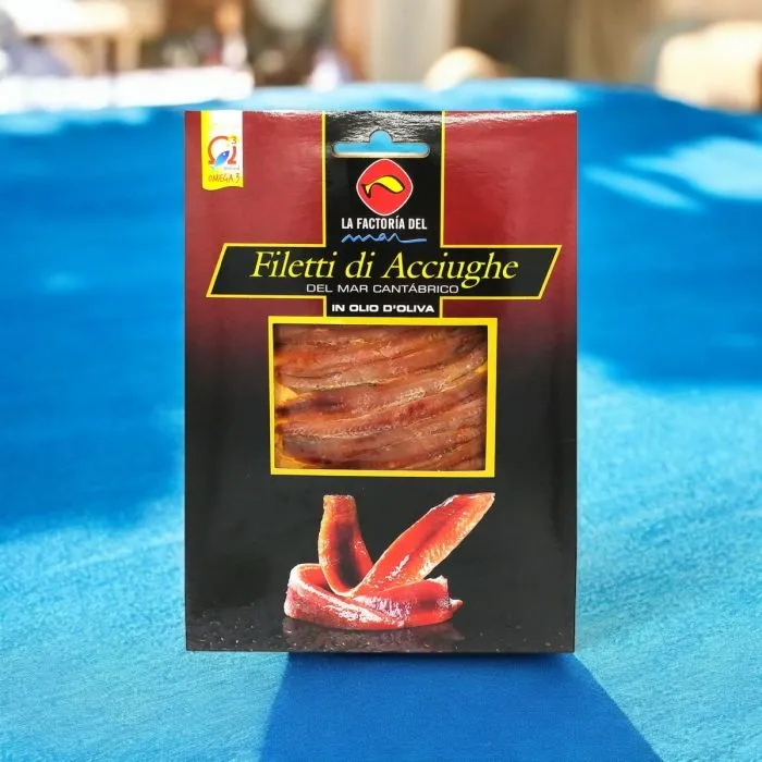 Filetes de anchoa del Cantábrico La Factoría del Mar 70g