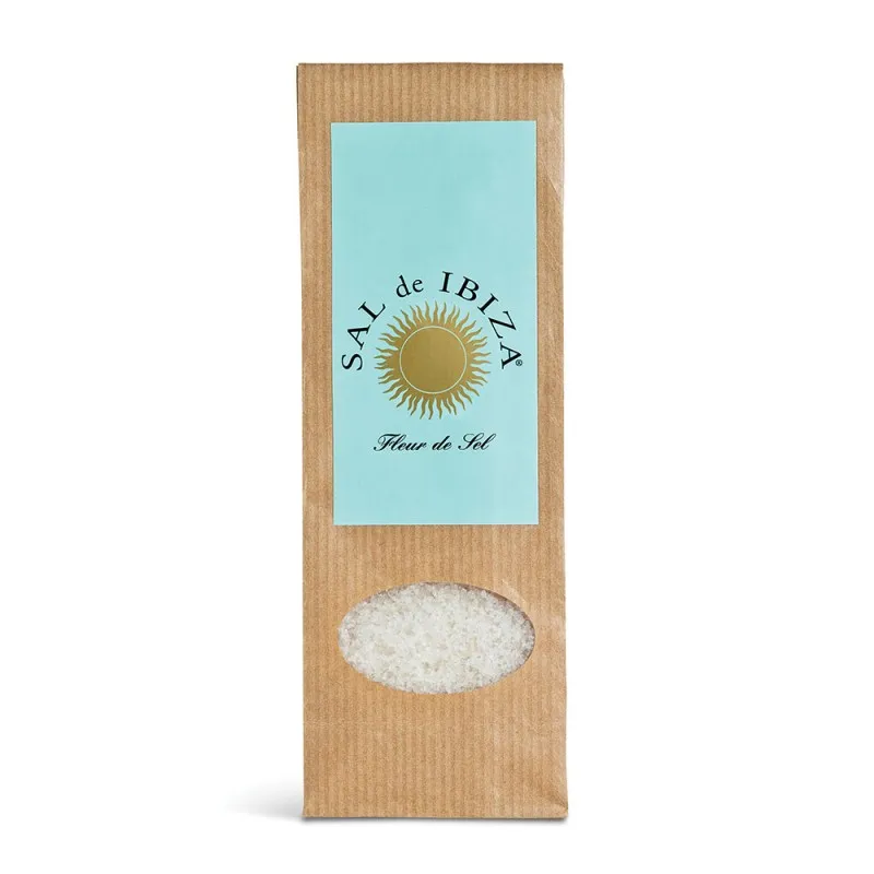 Flor de sal de Ibiza. Bolsa rellenable 150 gr