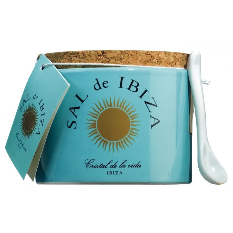 Flor de Sal de ibiza tarro de cerámica 150g