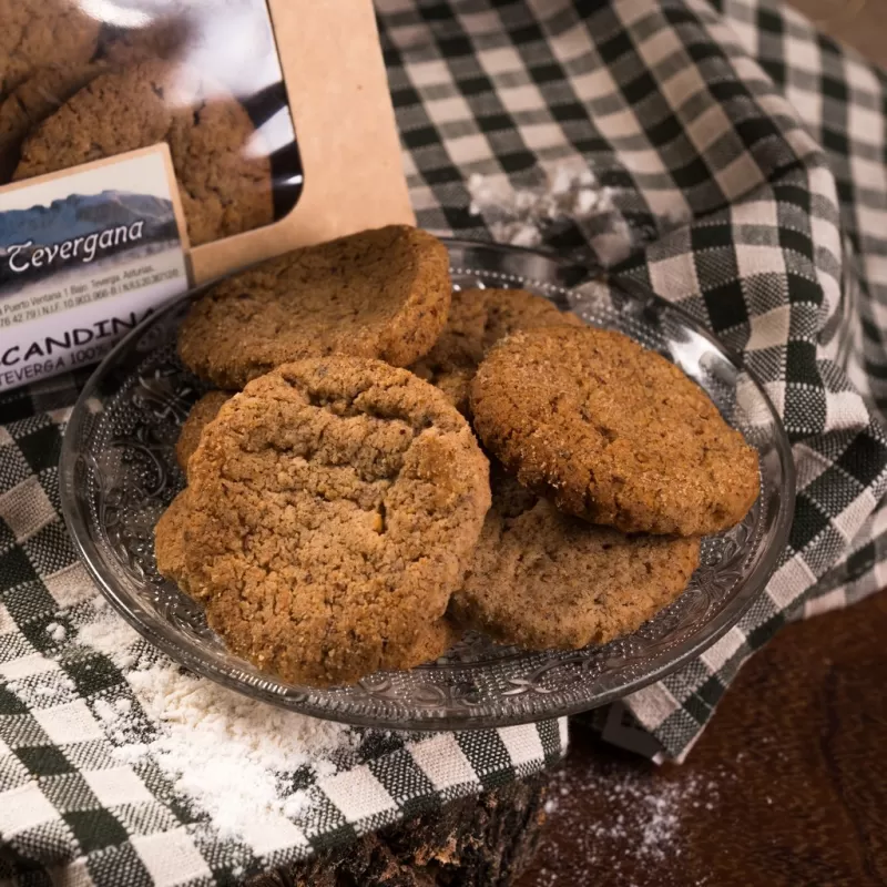 GALLETAS 100% DE ESCANDA LA TEVERGANA (14 UNIDADES)