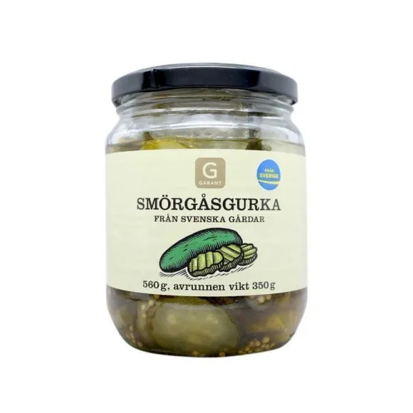 Garant Smörgåsgurka / Pepinillos en Rodajas 560g