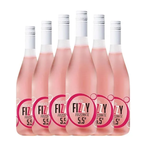 García Carrión Fizzy Moscato Frizzante — Espumoso de Aguja, Rosé — Rosado 75 cl Espumoso Rosado (Caja de 6 unidades)