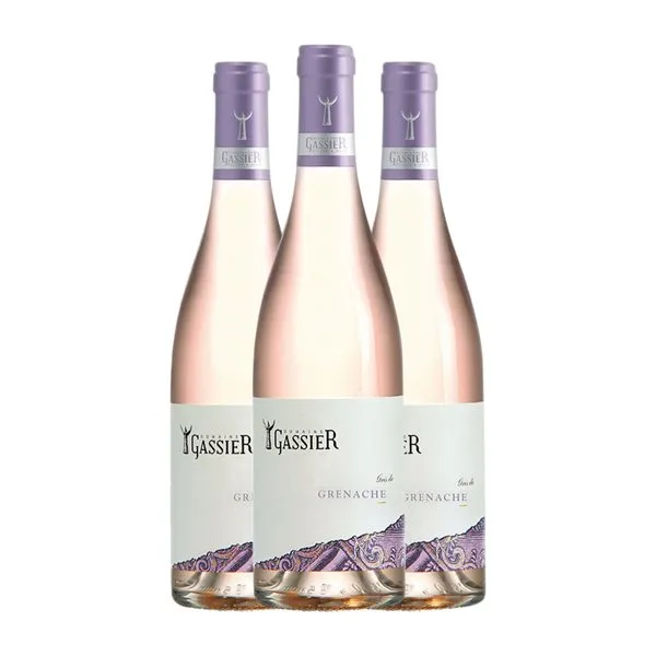 Domaine Gassier Gris Côtes du Rhône Rosé — Rosado 75 cl Vino Rosado (Caja de 3 unidades)