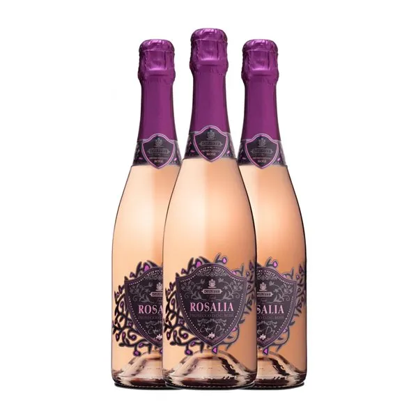 Giusti Rosalia Glera Extra Dry — Extra Seco Prosecco Rosé — Rosado 75 cl Espumoso Rosado (Caja de 3 unidades)