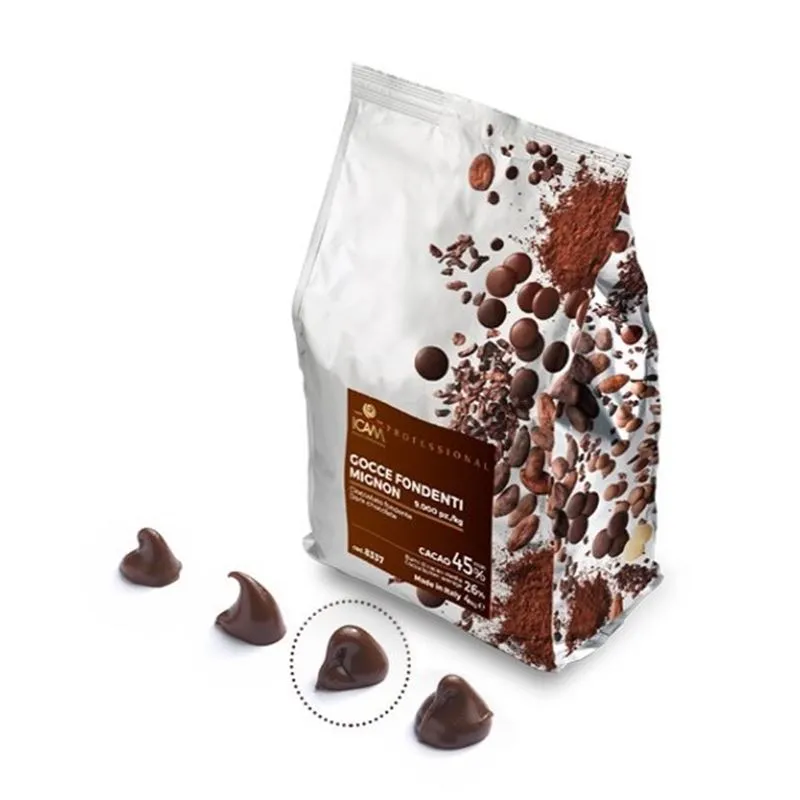 Gotas Chocolate Mignon Dark 45% Cacao - 1x4Kg