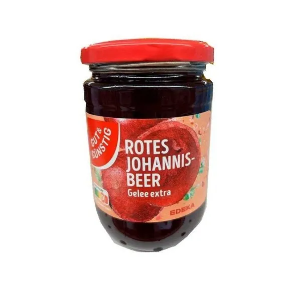 Gut&Günstig Rotes Johannisbeer Gelee Extra / Mermelada de Grosellas 450g