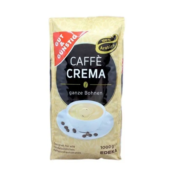 Gut&Günstig Caffè Crema Ganze Bohnen / Café en Grano Cremoso 1Kg