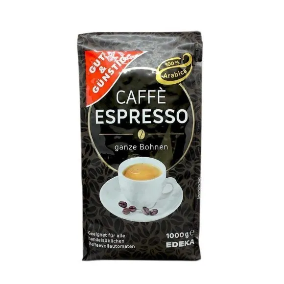 Gut&Günstig Caffè Espresso Ganze Bohnen / Café en Grano Espreso 1Kg