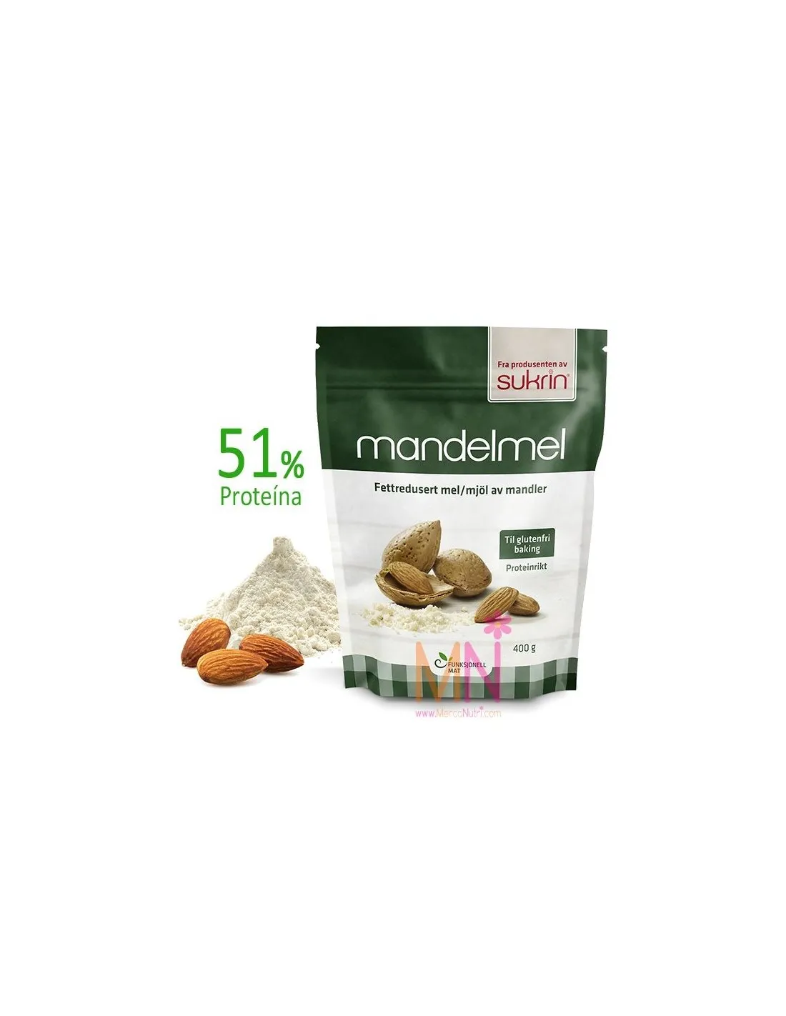 Harina de Almendra desgrasada 400g