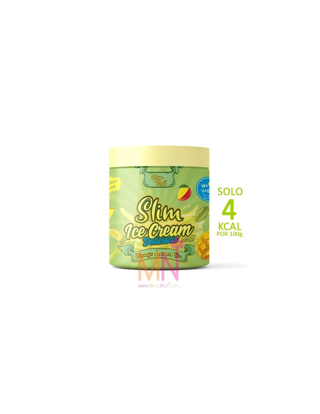Helado de Mango-Limón Bajo en Calorías Slim Ice Cream (Para elaborar) 300g