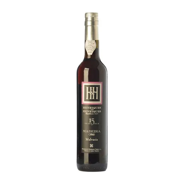 H&H Henriques & Henriques Malvasia 15 Malvasía Madeira Botella Medium 50 cl Vino Generoso Fortificado