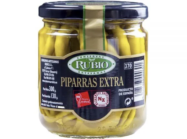 Guindillas Piparras Extra En Vinagre RUBIO 300g
