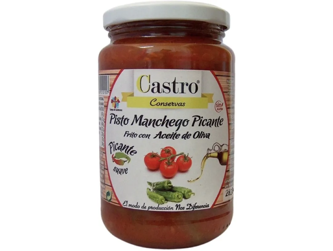 Pisto Manchego Picante Frito Con Aceite De Oliva CASTRO 350g