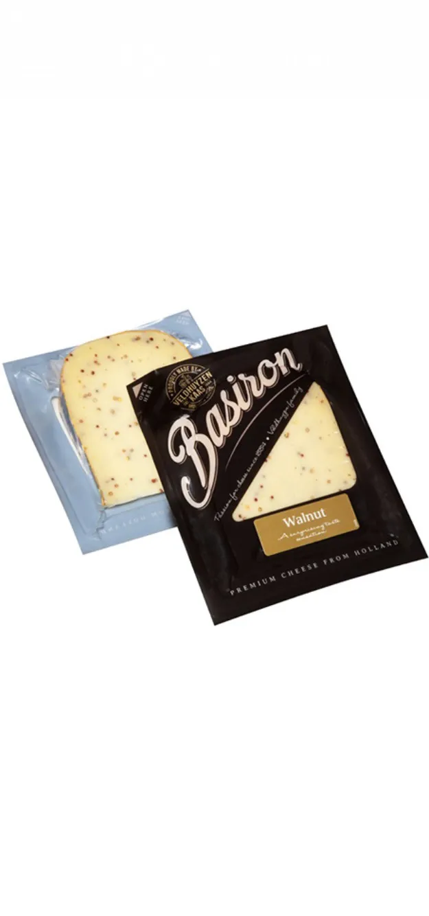 Queso Holandés GOUDA Con Nueces BASIRON 200g