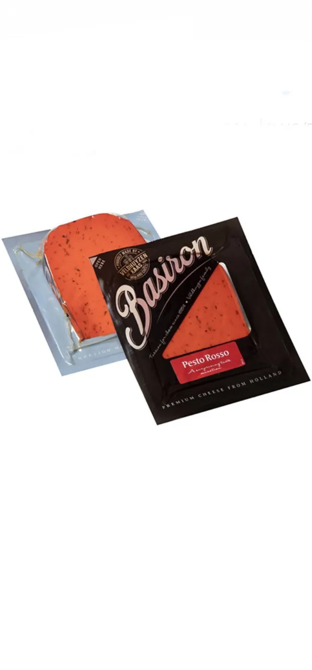 Queso Holandés GOUDA Con Pesto Rosso BASIRON 200g