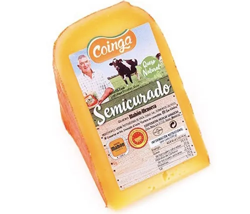 Queso Semicurado De Vaca D.O. MAHÓN-MENORCA COINGA 225g