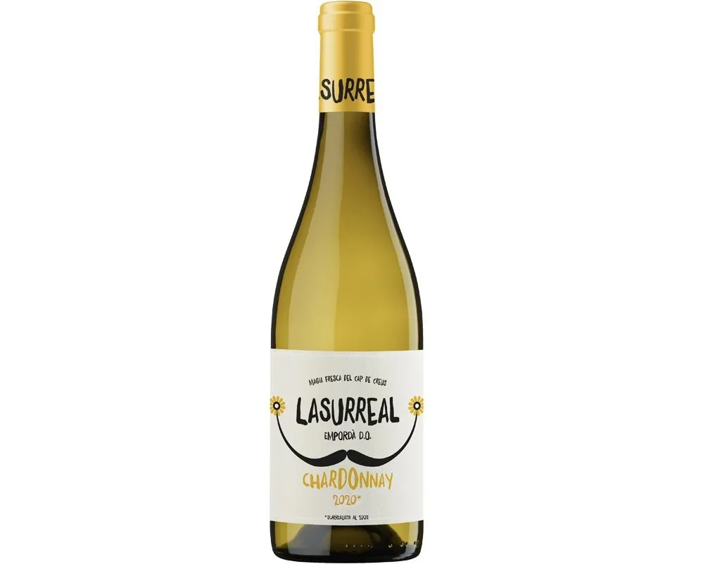 Vino Blanco Chardonnay LASURREAL 2021 D.O.Empordá 75cl