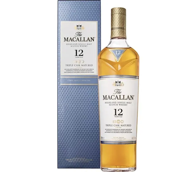 Whisky Escocés THE MACALLAN Triple Cask Single Malt 12 Años 70cl