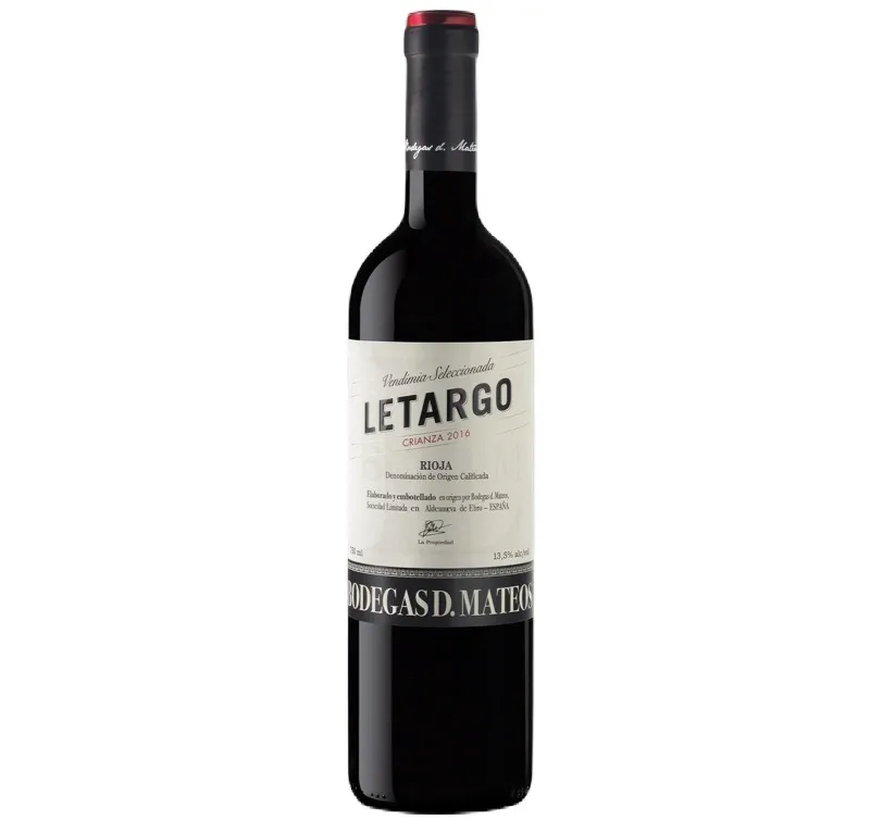 Vino Tinto LETARGO Crianza 2019 D.O.Ca. Rioja 75cl