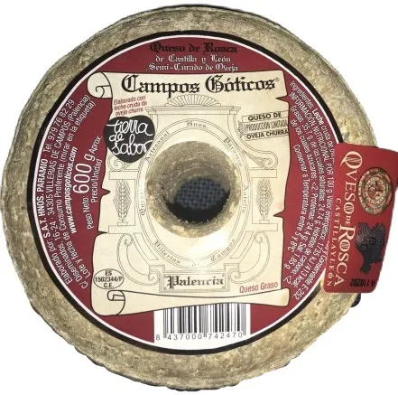 Queso De Leche De Oveja Churra Semicurado CAMPOS GÓTICOS 600g