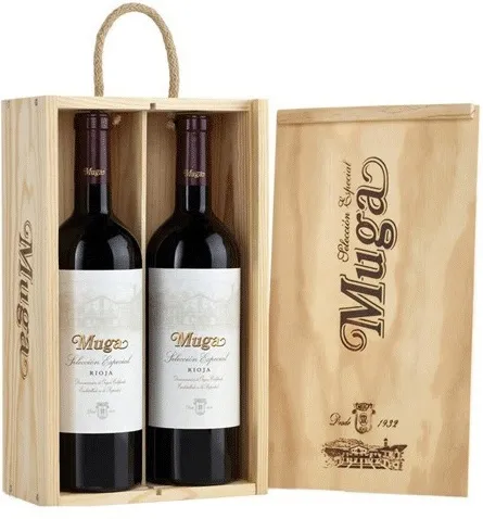Vino Tinto MUGA Reserva Selección Especial 2018 D.O. Ca.Rioja Estuche Madera 2 Botellas 75cl