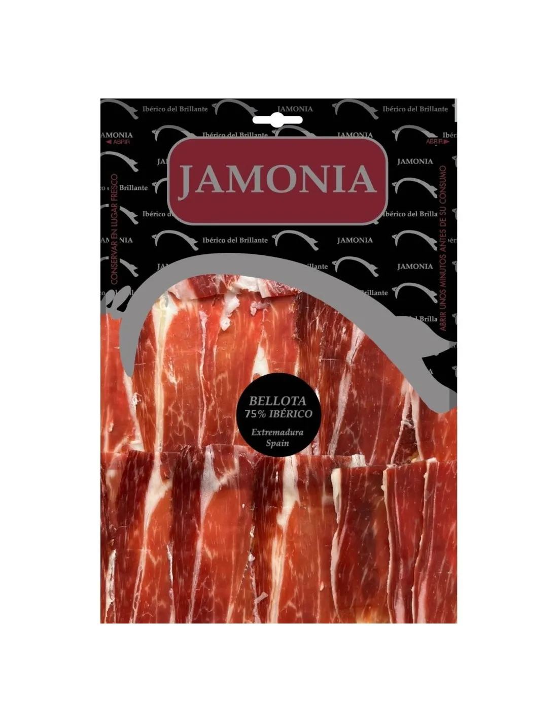 Jamón de Bellota 100% Ibérico (100g) CORTADO A CUCHILLO| IBÉRICO DEL BRILLANTE