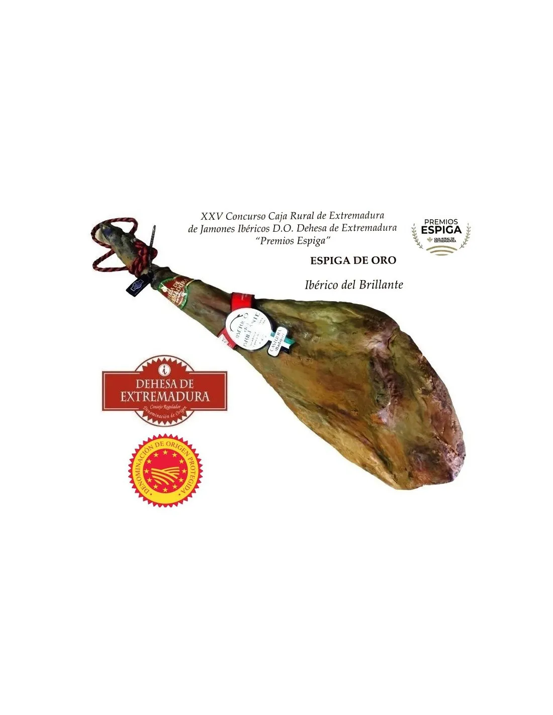 Jamón de Bellota 100% Ibérico D.O.P. DEHESA DE EXTREMADURA| IBÉRICO DEL BRILLANTE