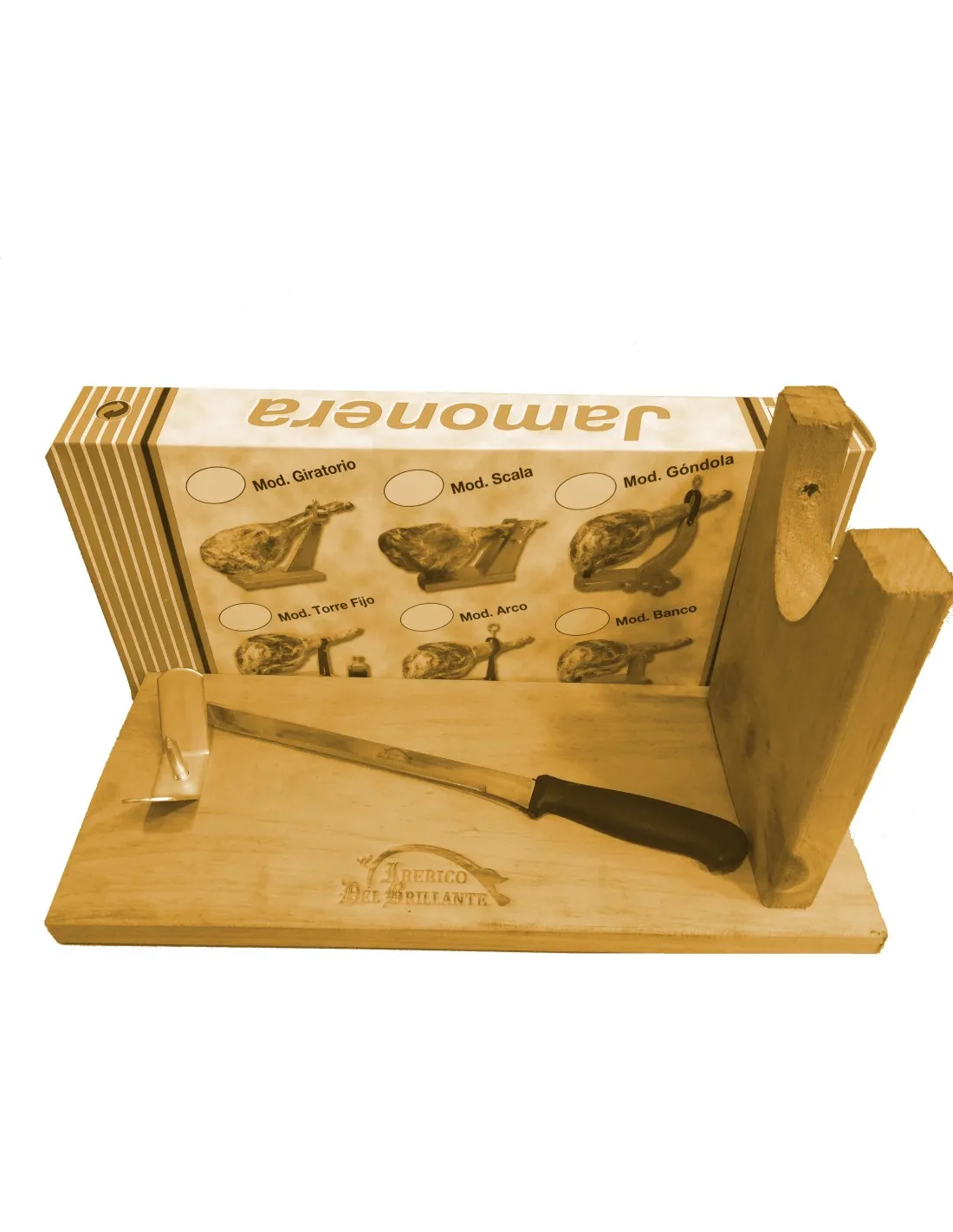 Jamonero Banco y regalo cuchillo Jamonero.